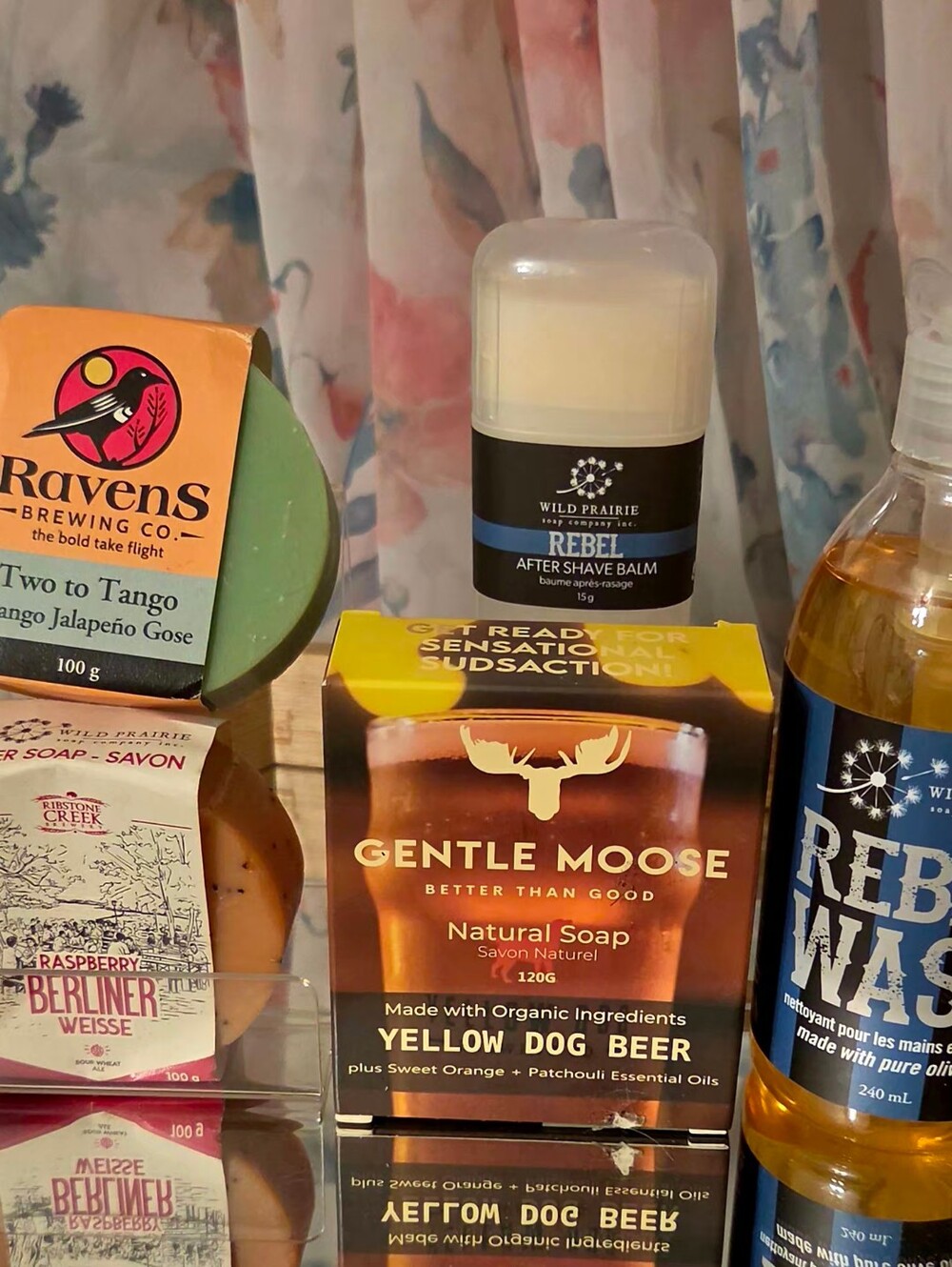 Mens Gift Set- Rebel Wash And Aftershave Balm And Collection Of Beer Soaps